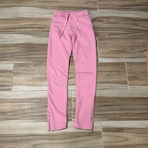Trapstar London Pink Chenille Logo Ankle Zip Sweatpants Womens Small